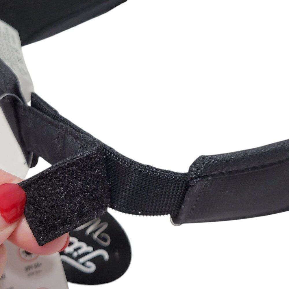 Titleist Womens Sundrop Sun Visor Hat Golf Black UPF 50 Wicking Adjustable NEW - Picture 5 of 13